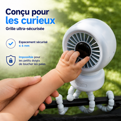 GripBreeze™ Flex – Ventilateur Portable 3-en-1