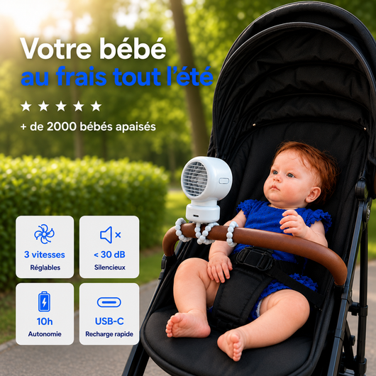 GripBreeze™ Flex – Ventilateur Portable 3-en-1